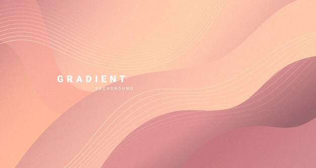Fondo minimalista abstracto con ondas de gradiente rosado suave