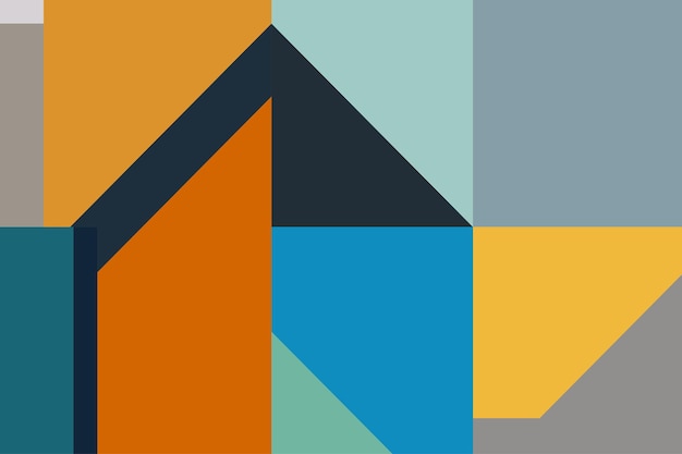 fondo minimalista colorido geométrico abstracto formas de diseño vectorial fondo
