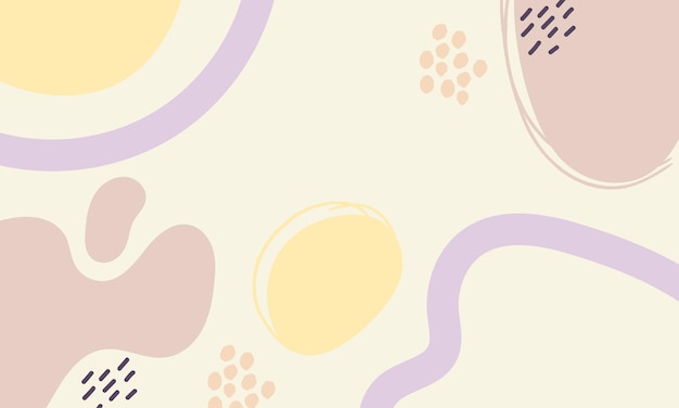 Fondo minimalista dibujado a mano Fondo de forma abstracta dibujada a mano