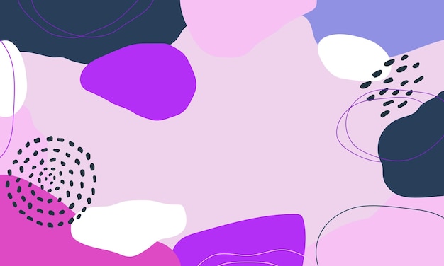 Fondo minimalista dibujado a mano Fondo de forma abstracta dibujada a mano