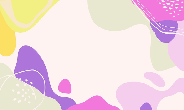 Fondo minimalista dibujado a mano Fondo de forma abstracta dibujada a mano