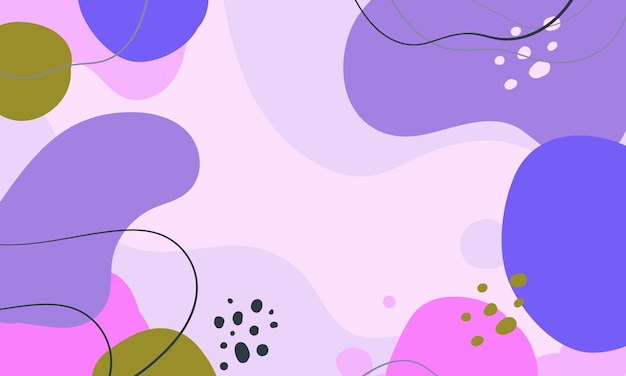 Fondo minimalista dibujado a mano Fondo de forma abstracta dibujada a mano