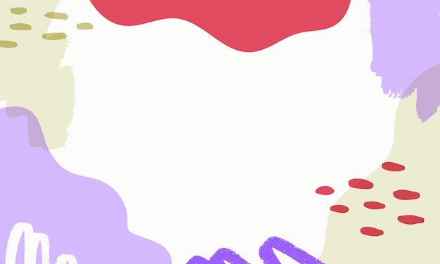 Fondo minimalista dibujado a mano Fondo de forma abstracta dibujada a mano