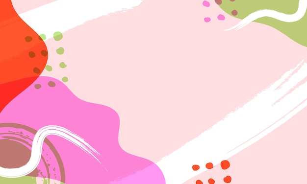 Fondo minimalista dibujado a mano Fondo de forma abstracta dibujada a mano