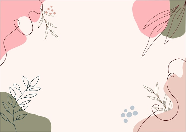 Fondo minimalista dibujado a mano Fondo lindo