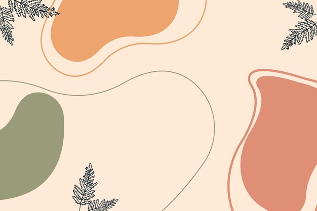 fondo minimalista línea arte flor mediados de siglo