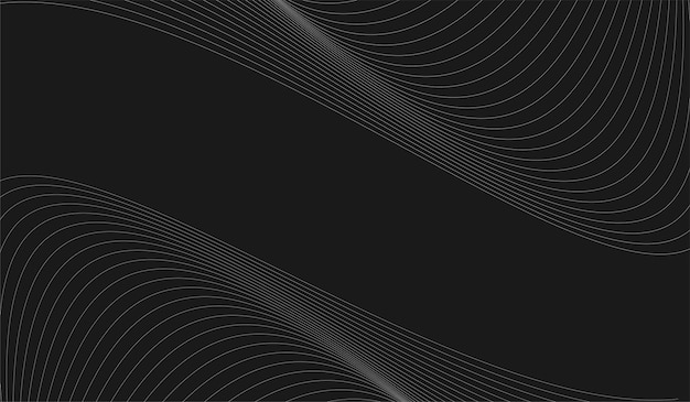 Fondo minimalista de línea de degradado de onda