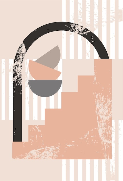 Fondo minimalista moderno en estilo boho moderno.