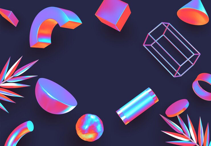 Vector fondo mínimo abstracto creativo. composición con objetos 3d realistas. telón de fondo con formas geométricas. banner moderno, cartel. diseño de moda. colores degradados pastel suaves. ilustración vectorial