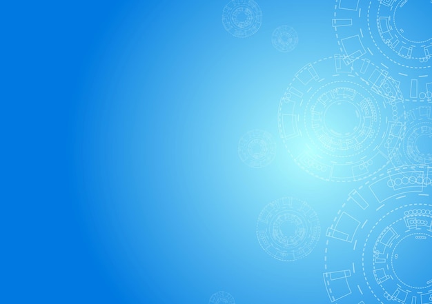 Fondo mínimo de alta tecnología abstracto con engranajes