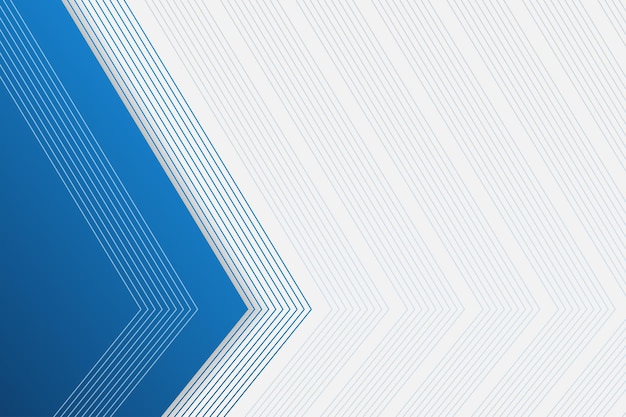 Fondo mínimo azul y blanco con fondo de tecnología futurista geométrica abstracta de línea