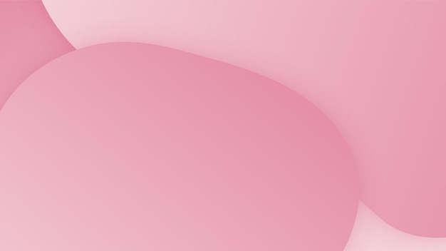 Fondo mínimo rosa abstracto con forma geométrica raya clara onda curva triángulo y círculo Fondo del concepto del día de San Valentín Ilustración vectorial