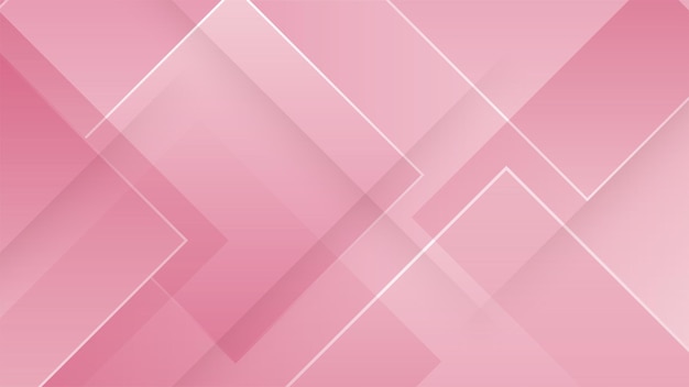 Fondo mínimo rosa abstracto con forma geométrica raya clara onda curva triángulo y círculo Fondo del concepto del día de San Valentín Ilustración vectorial