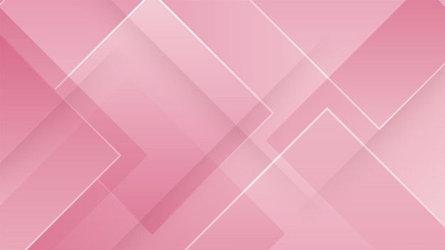 Vector fondo mínimo rosa abstracto con forma geométrica raya clara onda curva triángulo y círculo fondo del concepto del día de san valentín ilustración vectorial