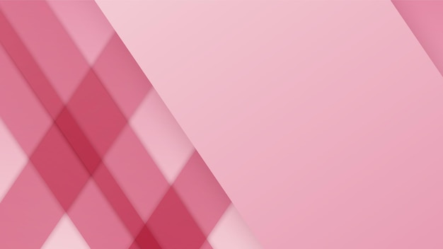 Fondo mínimo rosa abstracto con forma geométrica raya clara onda curva triángulo y círculo Fondo del concepto del día de San Valentín Ilustración vectorial