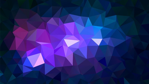Fondo de moda espacio poligonal. Ilustración de galaxia geométrica colorida