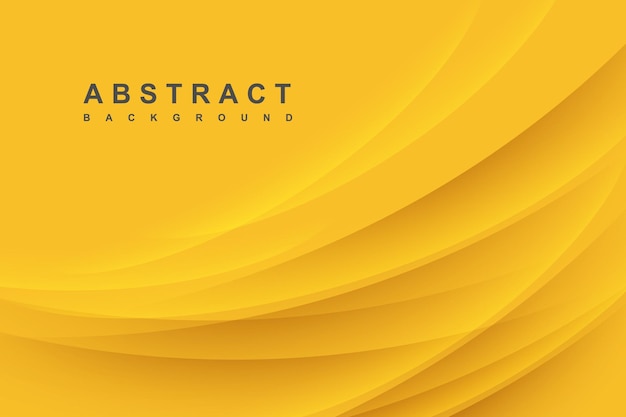 Fondo moderno abstracto amarillo con decoración de sombras Vector libre