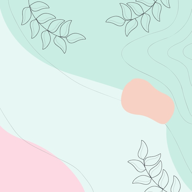 Fondo moderno abstracto con colores de hojas marrones Fondo con espacio para texto Plantilla de banner floral