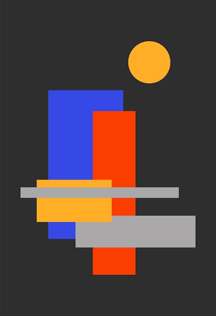 Fondo moderno abstracto Formas geométricas Plantillas de papel tapiz de impresión de arte minimalista moderno