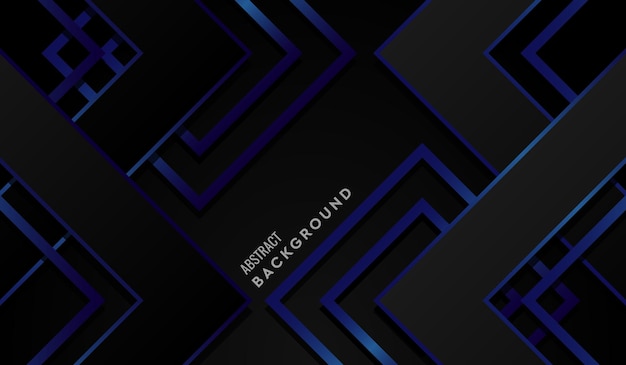 Fondo moderno abstracto geométrico azul y negro