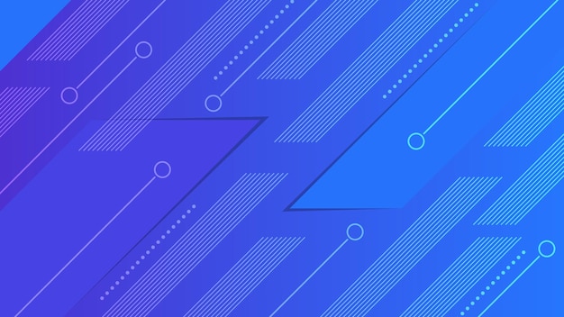 Fondo moderno Abstracto Patrón geométrico azul con líneas y círculos