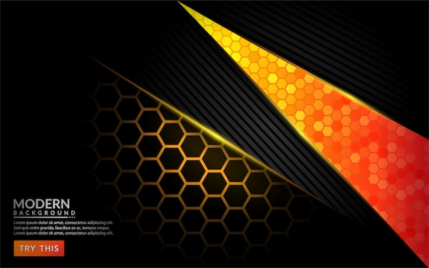 Fondo moderno abstracto tecnología naranja. Diseño futurista de fondo
