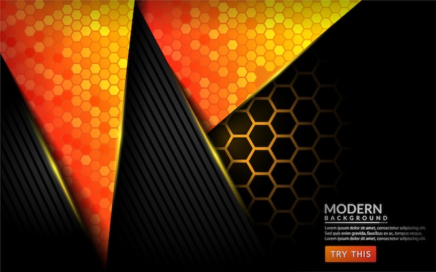 Fondo moderno abstracto tecnología naranja. Diseño futurista de fondo