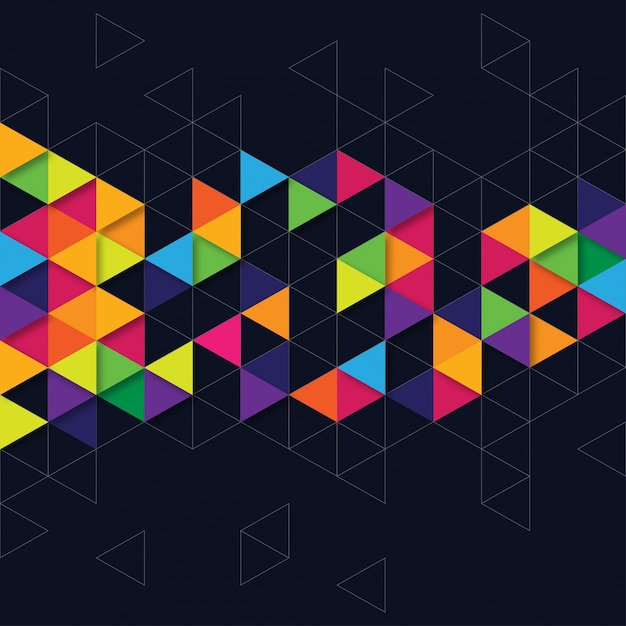 Fondo moderno abstracto de los triángulos