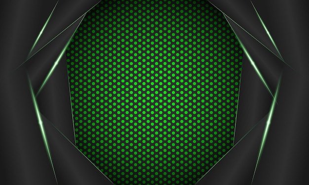 Fondo moderno abstracto verde oscuro para vector de diseño de redes sociales