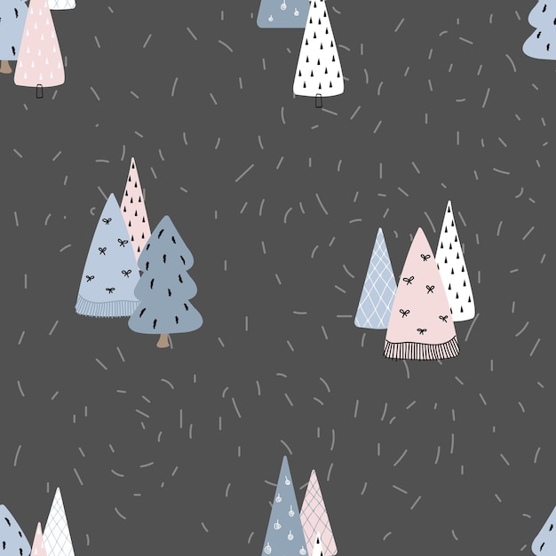 Fondo moderno con árboles de navidad gran diseño para cualquier propósito