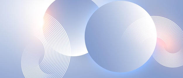 Fondo moderno azul abstracto con elementos circulares