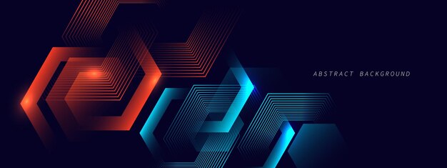 Fondo moderno azul abstracto con formas geométricas dinámicas