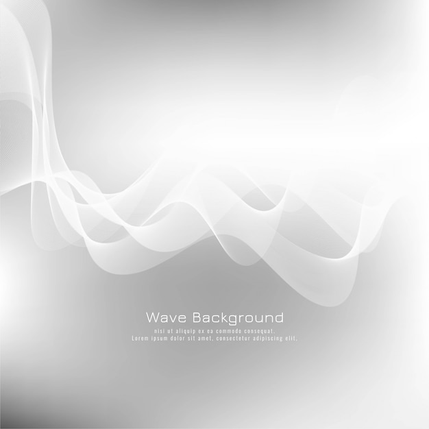 Fondo moderno de color gris ondulado abstracto