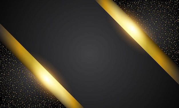 Fondo moderno de diseño de lujo de luz dorada
