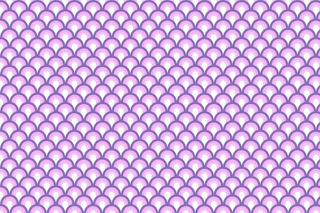 Fondo moderno de escamas de pescado con formas curvas