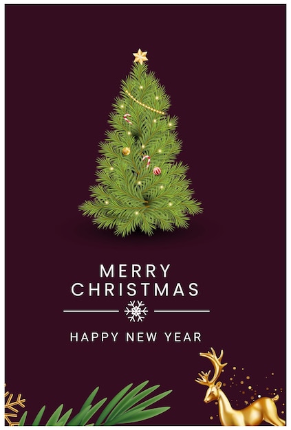 Fondo moderno de feliz Navidad con diseño moderno