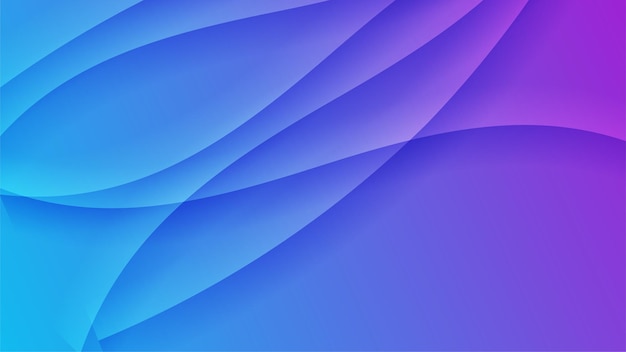 Fondo moderno de gradiente azul y púrpura con tecnología de ondas geométricas conceptos creativos y mínimos de gradiente diseño gráfico abstracto vectorial presentación de patrón de banner plantilla web de fondo