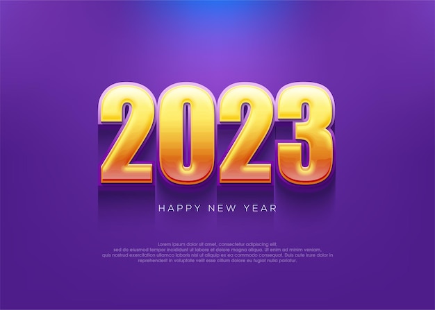 Fondo moderno y limpio feliz año nuevo 2023