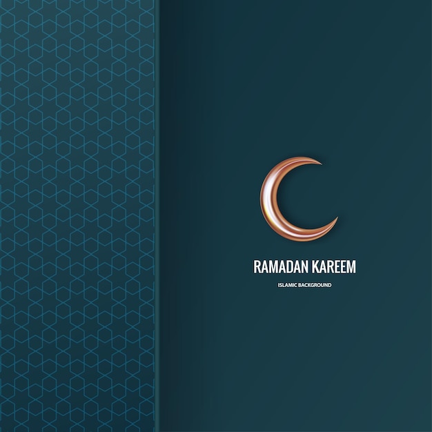 Fondo moderno de ramadan kareem con patrón de estilo árabe Vector