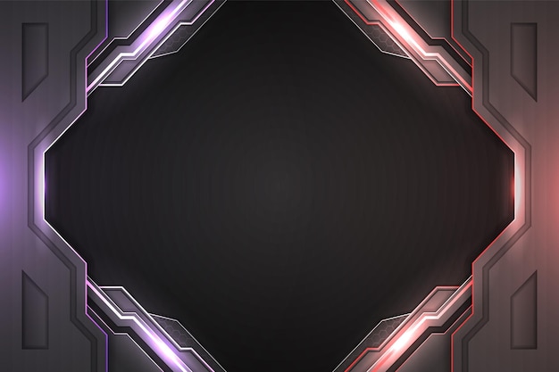 Fondo moderno rojo y morado con elemento.