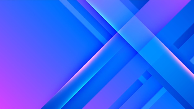 Fondo moderno de tecnología de gradiente azul y púrpura Banner tecnológico futurista abstracto con una forma de gradiente y luz