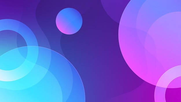 Fondo moderno de tecnología de gradiente azul y púrpura Banner tecnológico futurista abstracto con una forma de gradiente y luz