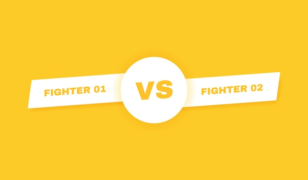Vector fondo moderno versus batalla. vs titular de batalla. competiciones entre concursantes, luchadores o equipos. ilustración.