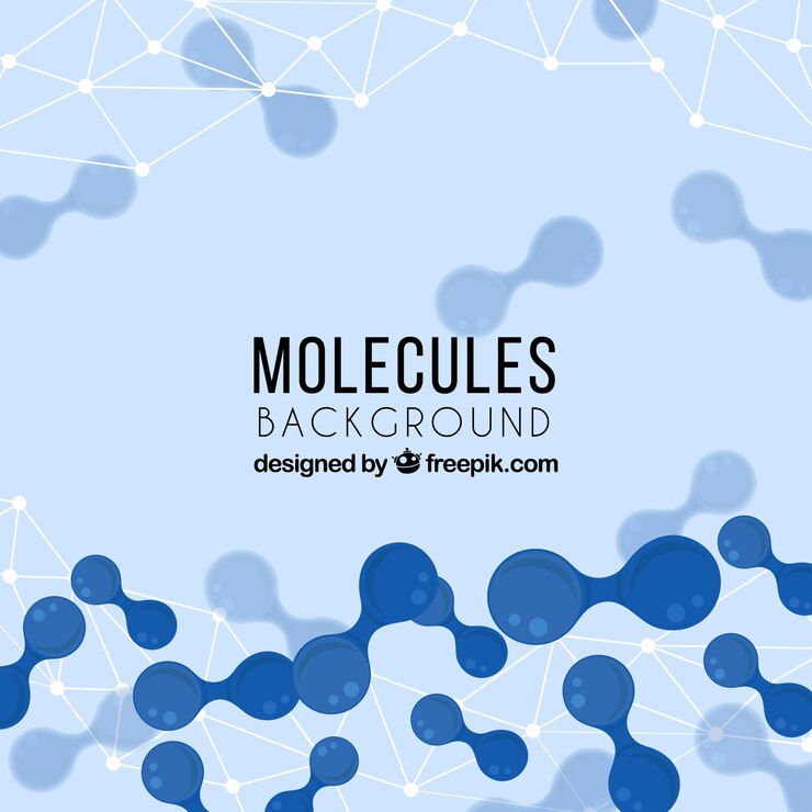 Vector fondo de moléculas abstractas