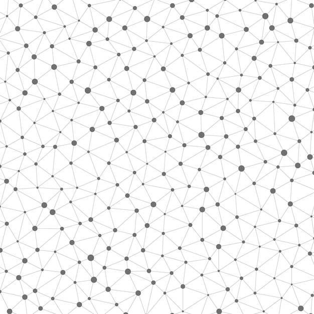 Fondo con moléculas o estructura Ilustración vectorial