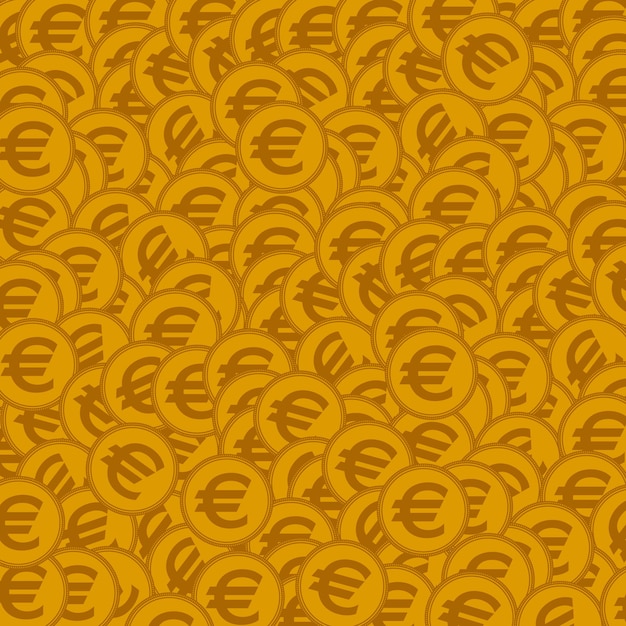 Fondo con monedas de oro ilustración vectorial