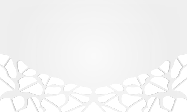 Fondo monocromático blanco con gradiente vectorial