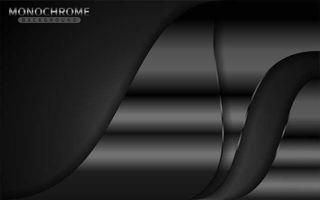 Fondo monocromático oscuro con combinación de líneas brillantes. Elemento de diseño gráfico.
