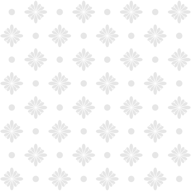 Fondo monocromo retro con patrón floral transparente de flores