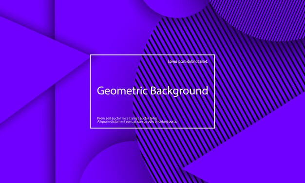 Fondo morado Diseño geométrico abstracto.